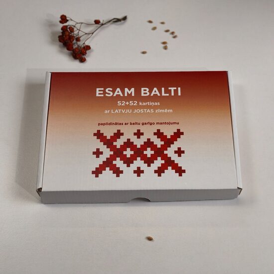 Esam balti 52+52 kartītes